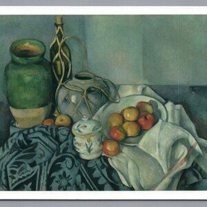 Still Life with Apples Postcard Paul Cezanne Unposted PC J. Paul Getty Museum